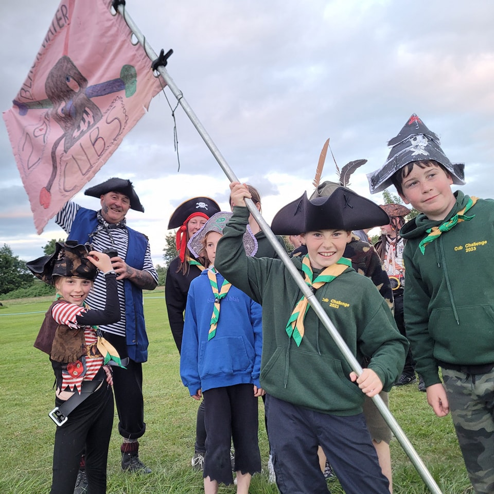 Cubs dressed as pirates at Provincial Fun Camp - Spaoi Oige 2024